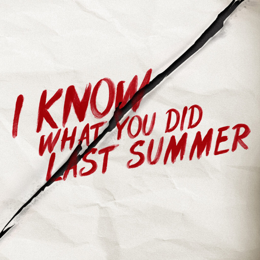 Key art poster for I Know What You DId Last Summer. Art by Adam Dallas Barnes Barnsey